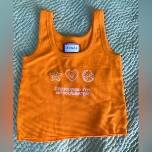Chnge Orange Tank Top